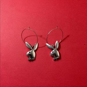 Playboy hoop earrings
